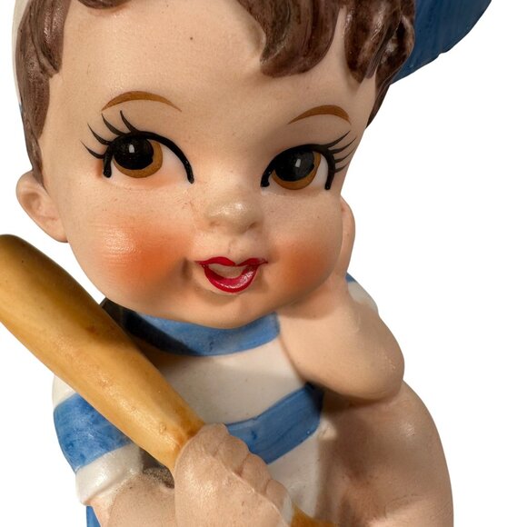 Aladdin Giftware, L.A. Calif. Vintage Ceramic Baseball Boy Night Light Lamp Rare - Picture 9 of 16